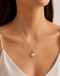 Fio em Prata com Pendente Gota e Pérola - Ourivesaria Martins